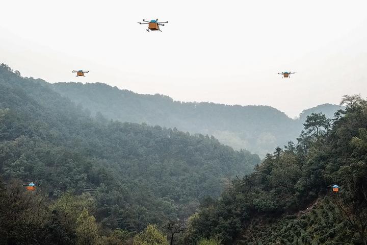 獅峰龍井開采：采茶工爬山1小時 菜鳥無人機只需2分鐘