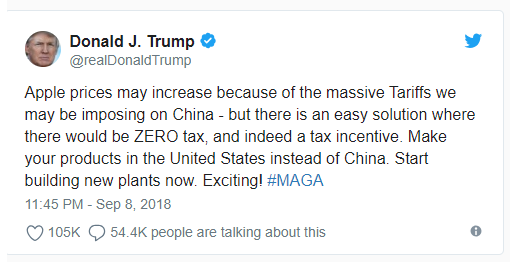 美國(guó)總統(tǒng)特朗普