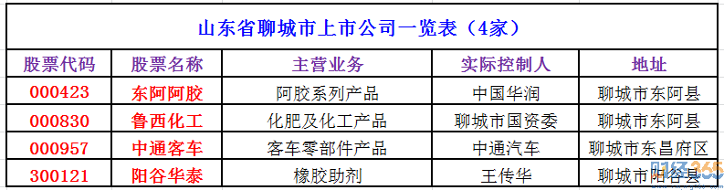 聊城上市公司有哪些-聊城上市公司名單