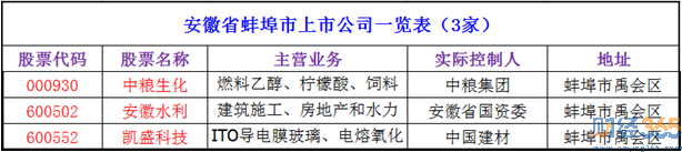 2020蚌埠上市公司有哪些-蚌埠上市公司名單