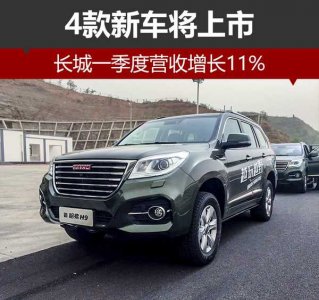 4款長城新車將要上市 披露一季度營收增長11%