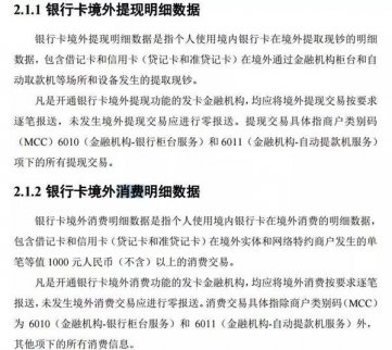 9月1日起境外刷卡1000元起都被上報
