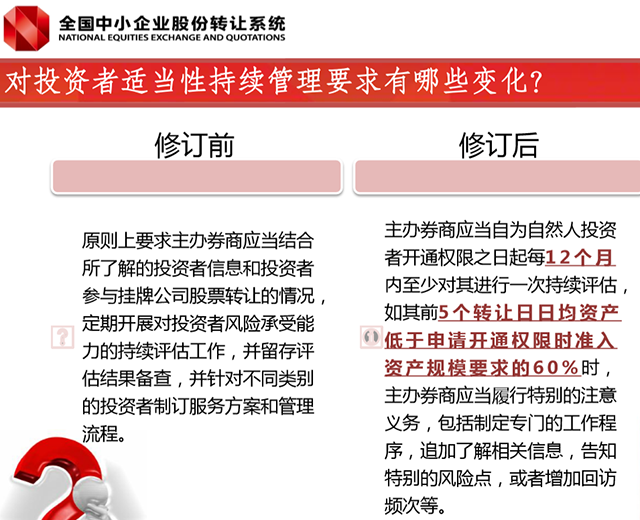 新三板概念 投資者適當(dāng)性管理全新解讀 新三板投資門(mén)檻“不降反升”！