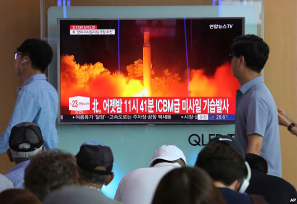 朝鮮試射彈道導彈