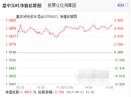 嘉實成長基金凈值