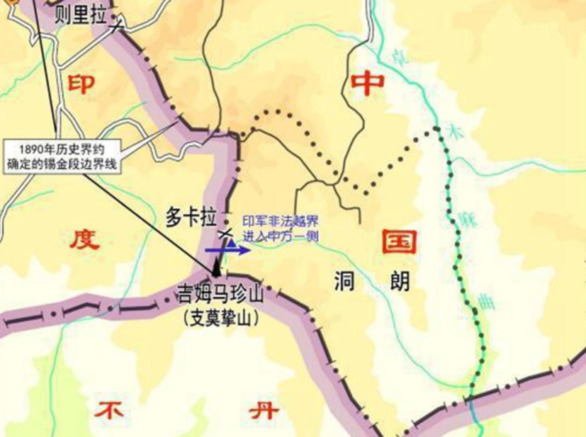 印軍越界