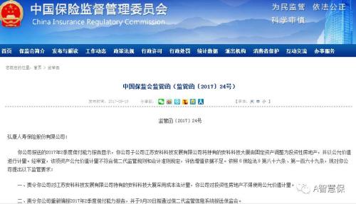 保監會喊話弘康人壽：投資性房地產算法不對！償付能力報告限時一周回爐再編 ！