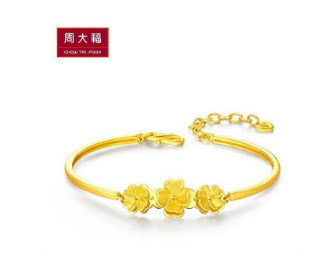 周大福黃金——幸運四葉草手鏈