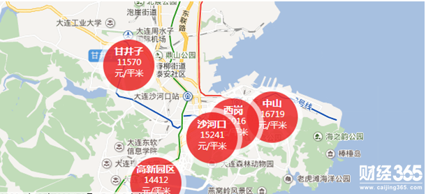 大連房價區域圖