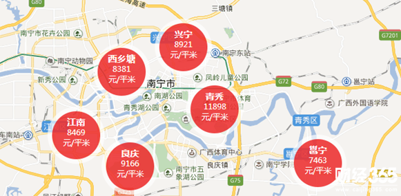 南寧房價(jià)漲跌榜