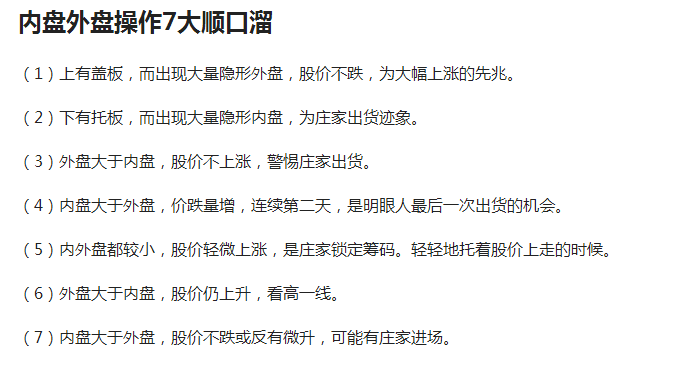 炒股新手入門：“內(nèi)盤外盤”指標