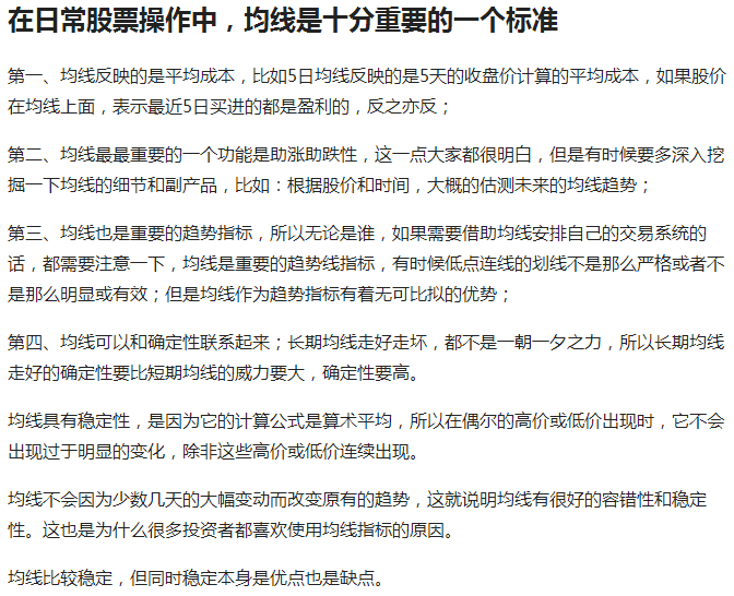 讓散戶上癮的指標“均線”