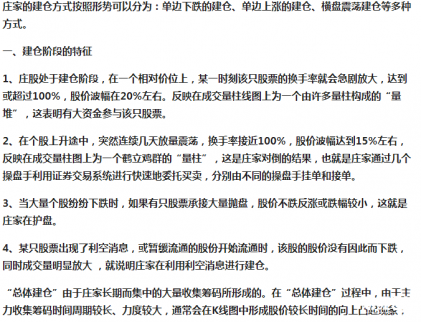 股票知識|股票新手入門：莊股四個階段的K線特征