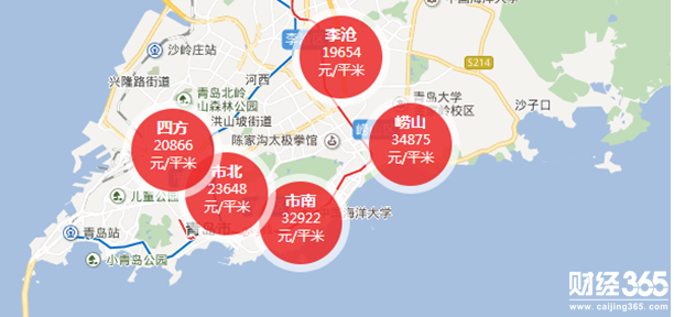 青島房價區域圖