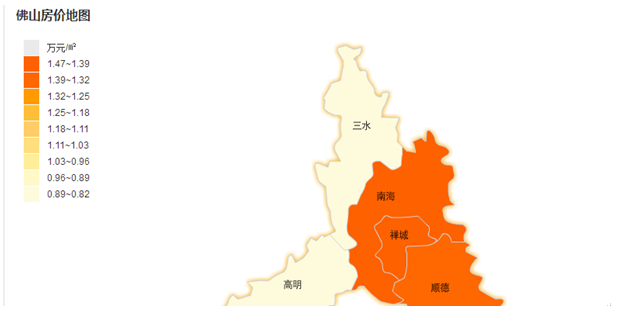 佛山區(qū)域地圖