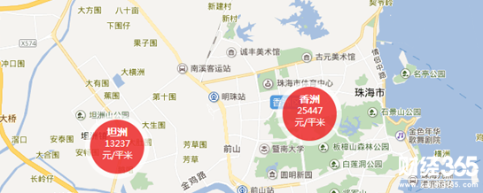 珠海房價區域圖