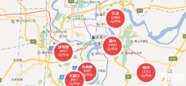 重慶房價區域