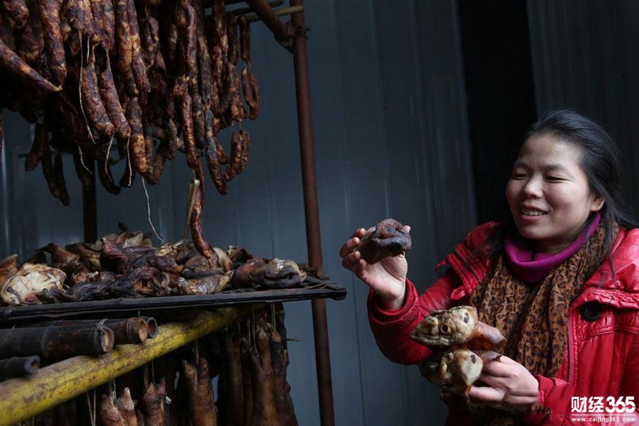 臘肉女王一冬做十萬斤臘肉 臘肉生意讓人羨