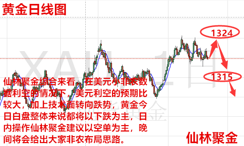 仙林聚金：3.9本周重磅大非農專場，今日黃金原油走勢分析及操作建議