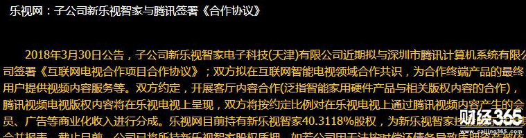 樂視騰訊合作
