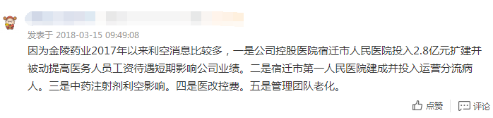 金陵藥業股票