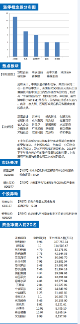 漲停概念段分布圖