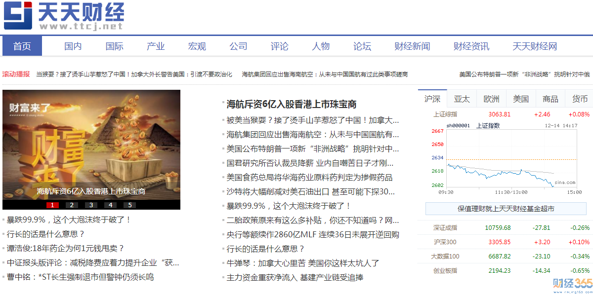 天天財經網