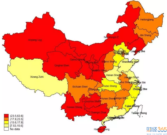 圖一：中國(guó)地方負(fù)債率