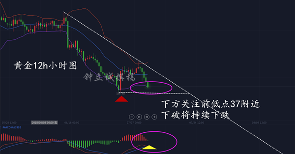 鐘立誠：黃金解套技術教學 7.13黃金走勢分析行情預測
